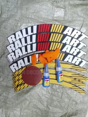 Ralliart Colored Sportish 16pcs Tire Stickers With Glue