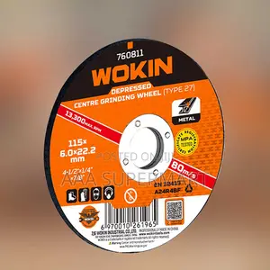 Wokin Depressed Centre Grinding Wheel(Metal) 115X6.0X22.2mm