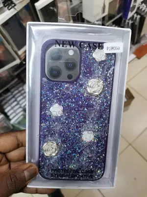 Rose Glitter Flower Cute Phone Case-Iphone 13 Pro Max-Purple