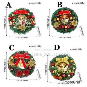 *30cm Cypress Front Door Christmas Wreath With Pine .