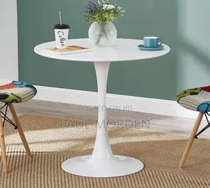 White Round Dining Table
