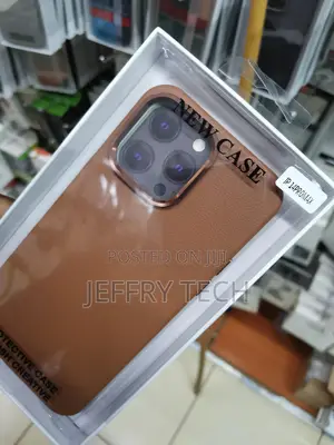 Apple iPhone 14 Pro Max Leather Case With Camera Frame