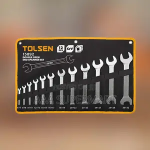 12pcs Double Open End Wrench Set. Size: 6X7, 8X9, 10X11, 12X
