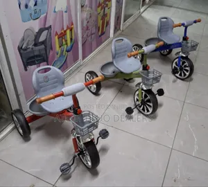 Tricycles
Seat With Back Support 
Durable Rubber Wheels