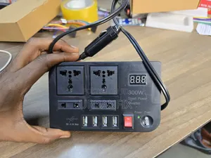 300watts Power Inverter With 2 3-Pin Port, 2 2-Pin and 4 USB