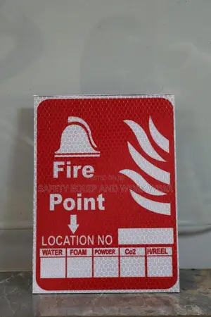 Fire Point Reflective Sign