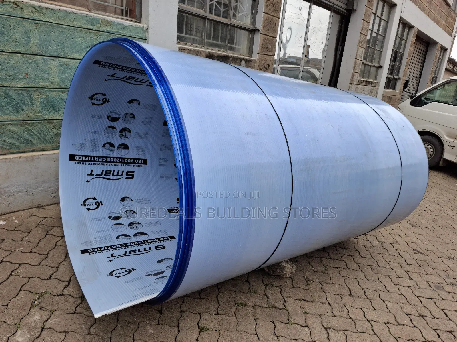 Hollow Polycarbonate Sheet (BLUE).