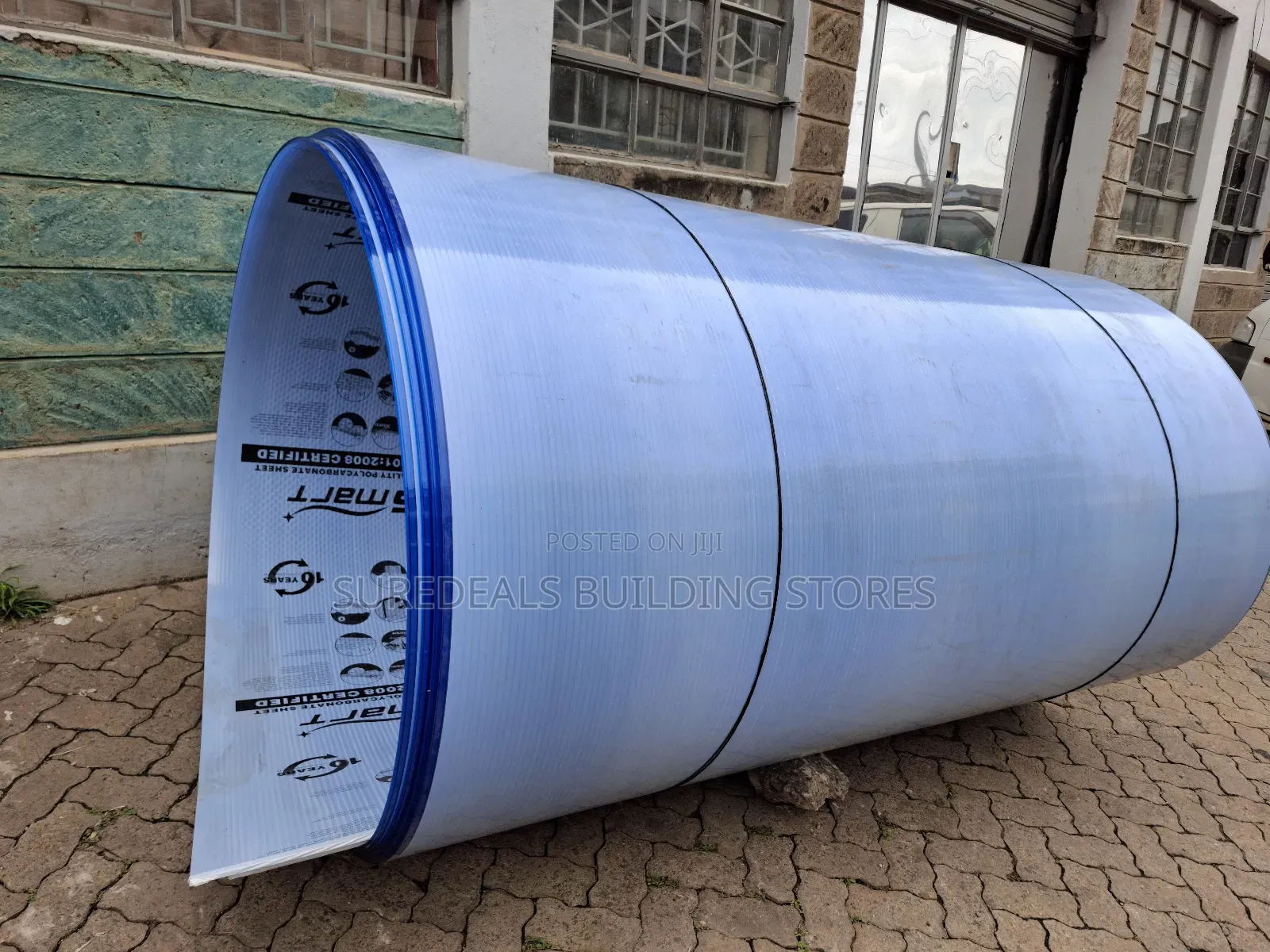 Hollow Polycarbonate Sheet (BLUE).