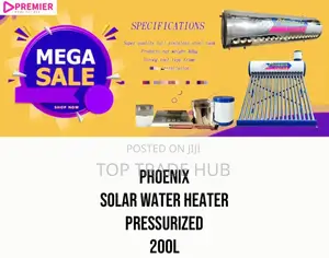 SALE !!Phoenix Solar Water Heater Pressurized 200L