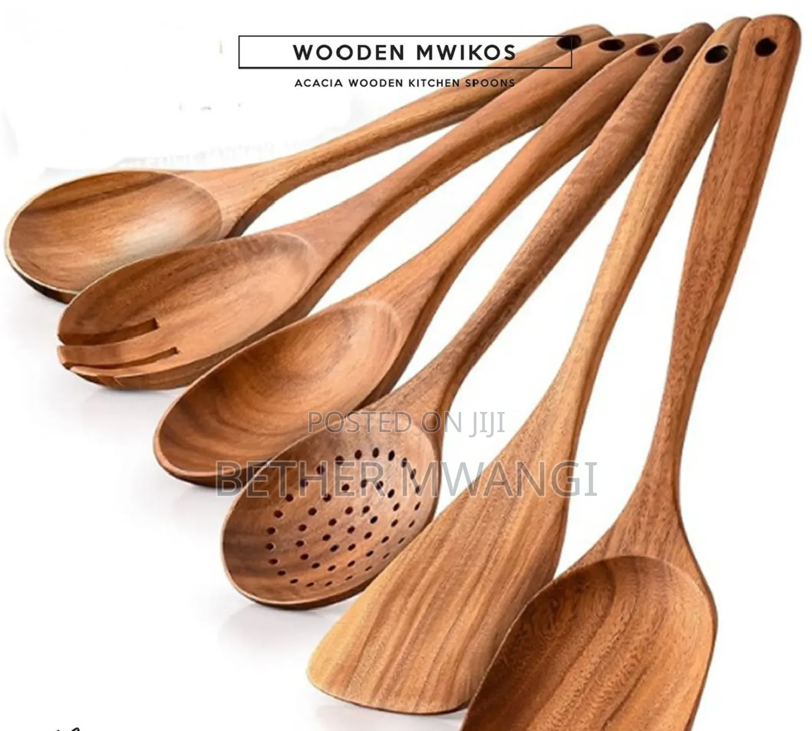 Wooden Cooking Spoon Set in Kenya