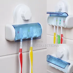 *Transparent Suction Cup Toothbrush Holder .