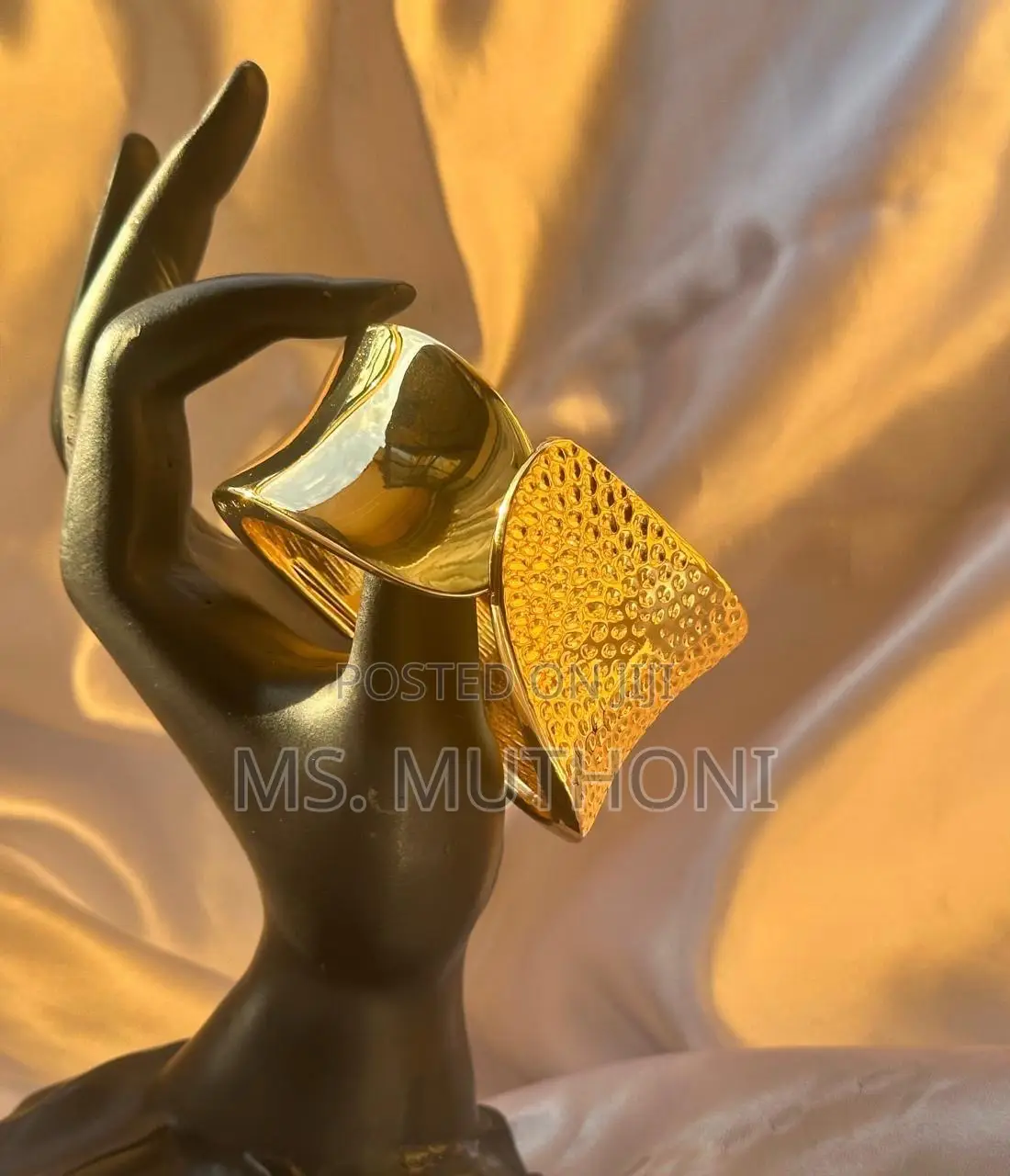 Chunky Gold Tone Bangles Available
