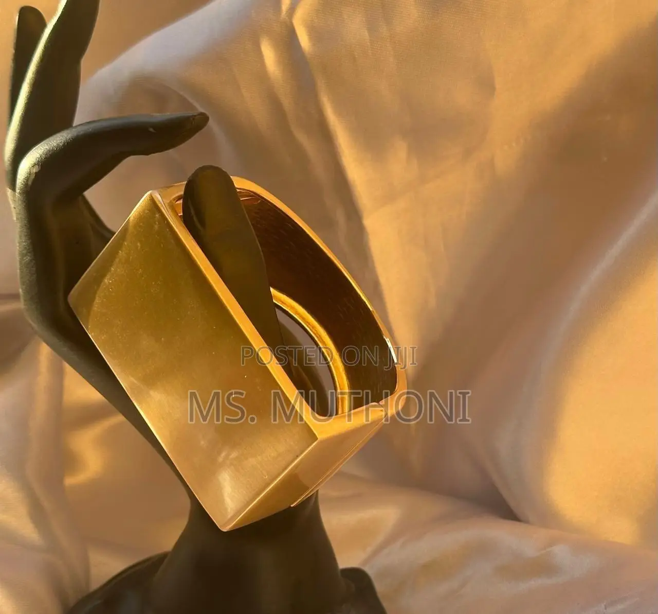 Chunky Gold Tone Bangles Available