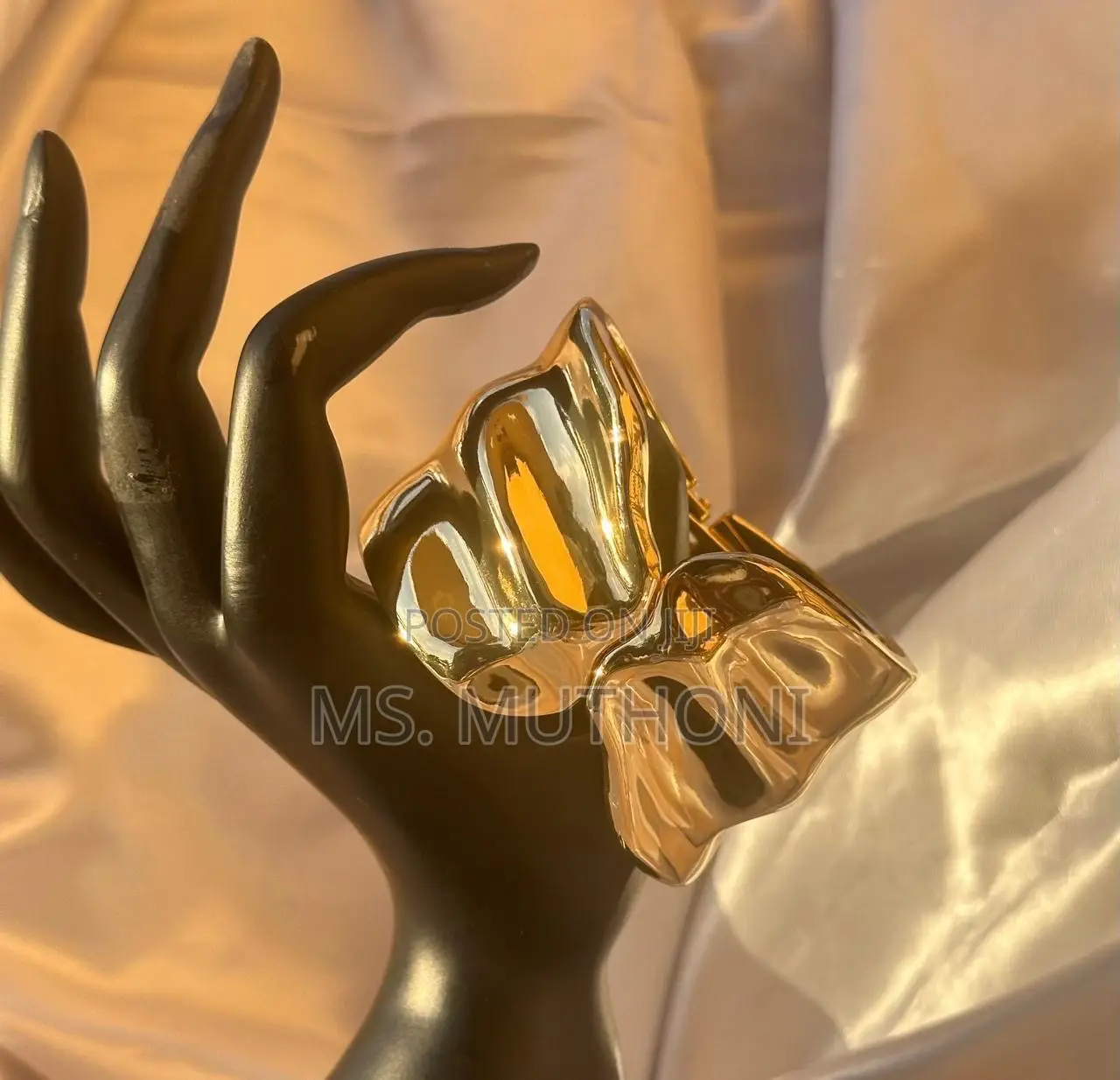 Chunky Gold Tone Bangles Available