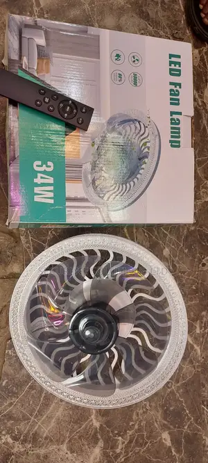 Kd-CLF-34w Led Ceiling Light With Fan Both Daylight and Warm