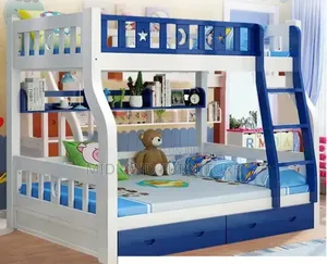 Children Wooden Double Decker Beds