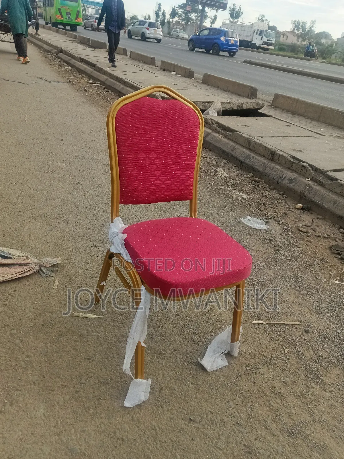 Imported Conference Chairs, Heavy Duty, Red 