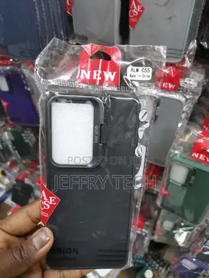 Realme C55 Case With Camera Protection Standing Frame-Black