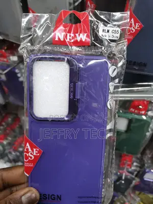 Realme C55 Case With Camera Protection Standing Frame-Purple