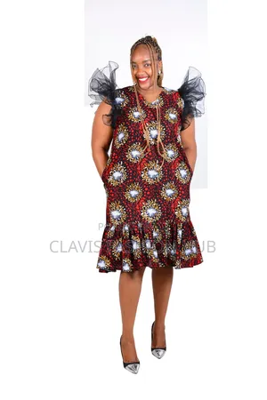 Ready Made Cultural Charm Stylish African Kitenge Dress