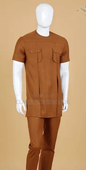 Bold Yellow African Wear: Tailored for Modern Elegance