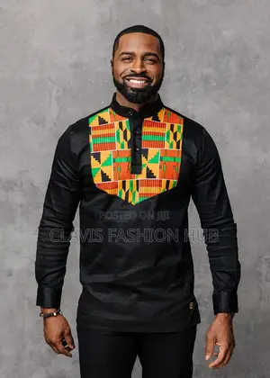 African Kente Men's Shirt for Ruracio