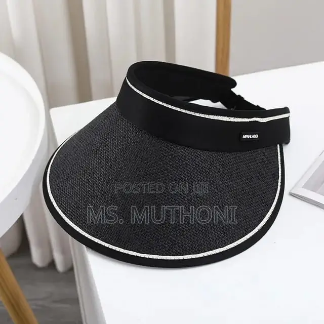 UV Protection Straw Hat With Open Top,