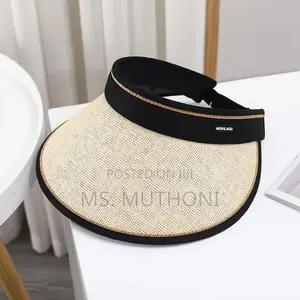 UV Protection Straw Hat With Open Top,