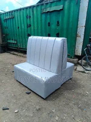 Back to Back Restaurant Couch, Silver Colour 