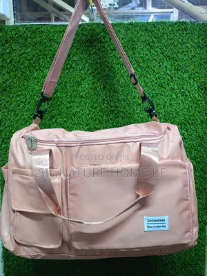 Pocket Front Gym/Sports Bag-Peach