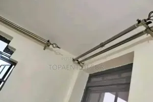 Gold 3m Adjustable Window Curtain Rods