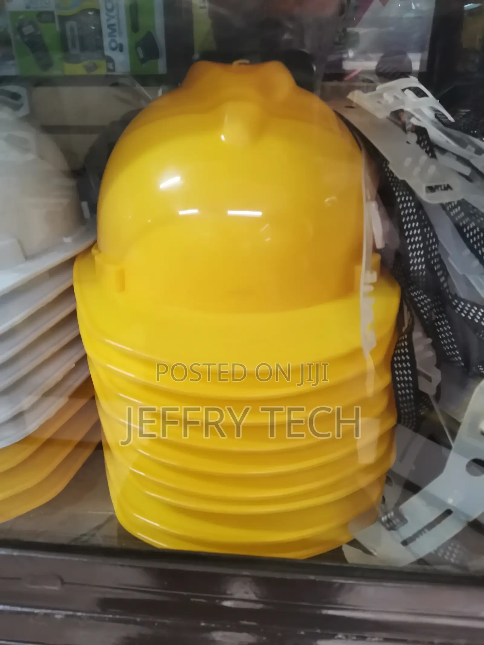 Yellow Industrial Helmets Available