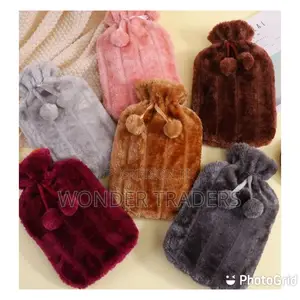 Hot Water Bottle With Fleece Cover*.