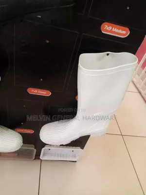 White Heavy Duty Gumboots