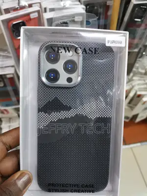 iPhone 16 Pro Max Carbon Fiber Case,Camera Frame-multicolor