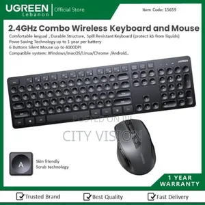 Ugreen Wireless Keyboard and Mouse Combo US MK006