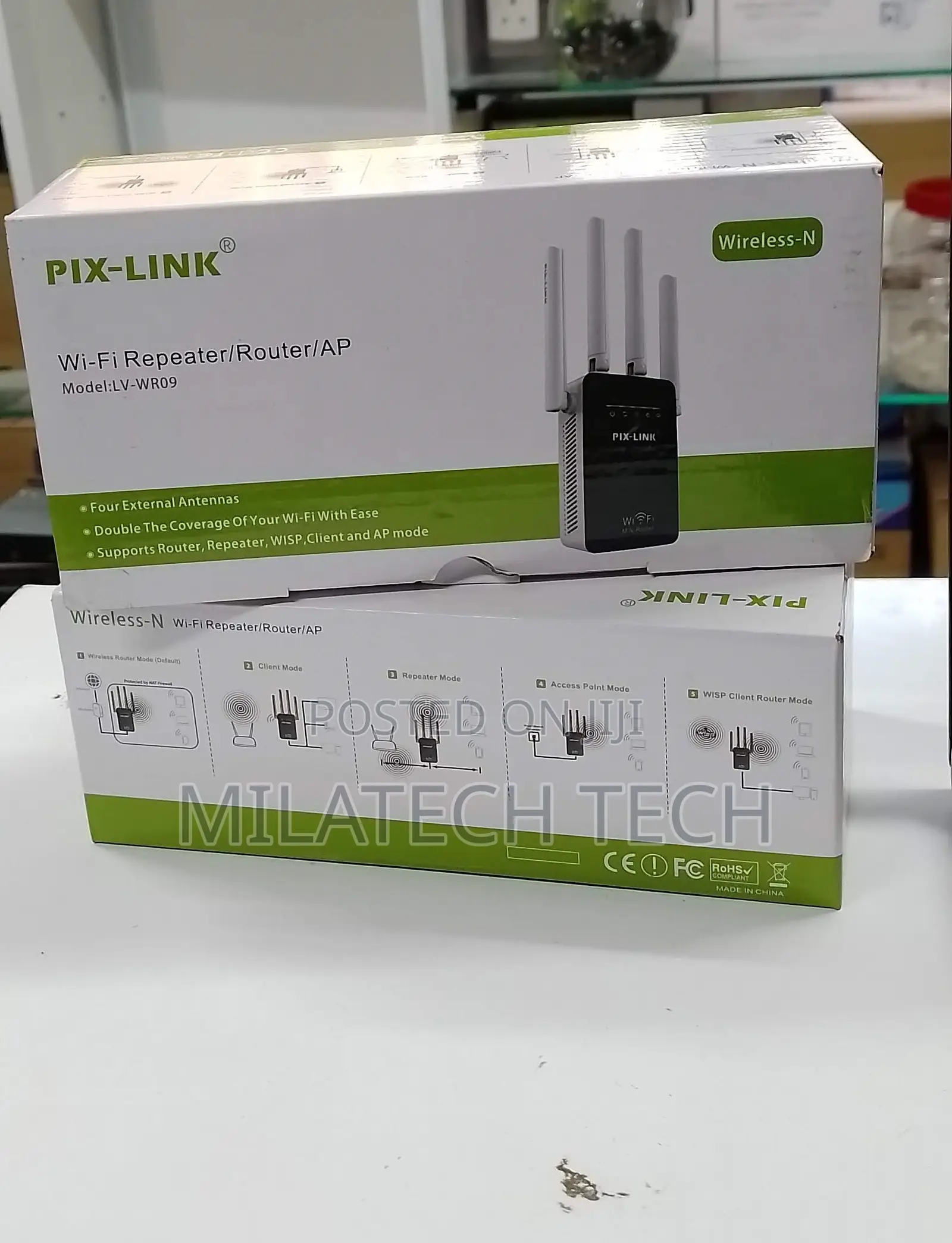 Pix-Link Wifi Repeater High Speed Wireless Wi-Fi Repeater
