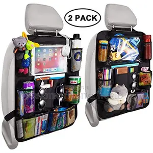 Car Backseat Organizer With Touch Screen Holder Auto Storage