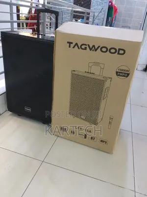 Tagwood 15" Portable Trolley Speaker With 1 Microphone