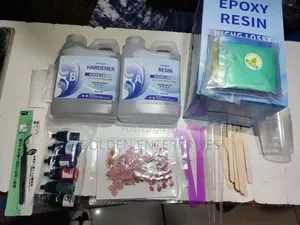 1l Epoxy Resin Full Kit, Colour, Hardenee, Measuring Cups