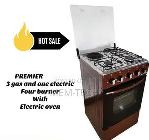 Premier Free Standing 3 Gas Burner 1 Electric Cooker With El