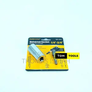 Universal Socket Wrench for 8mm to 19mm With Drill Adapter