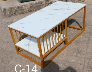 *MDF With Marble Effect Rectangle Coffee Table C-14*