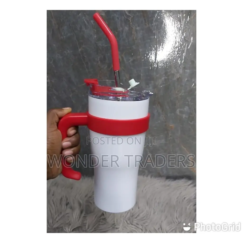 Thermo Cup With Straw and Stickers 1200 Ml
