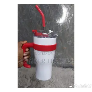 Thermo Cup With Straw and Stickers 1200 Ml
