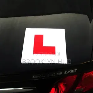 Adhesive L Learner Sign* L Sticker Plate