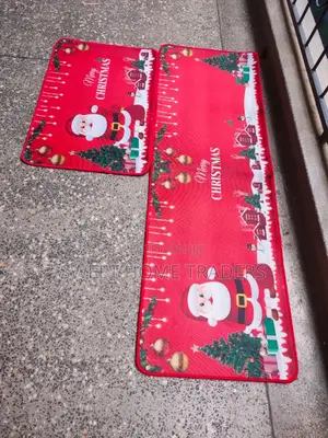 2pcs Christmas Kitchen Mats
