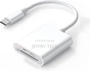 Sd Card Reader for iPhone 15/15 Pro/iPad, USB C to Micro SD