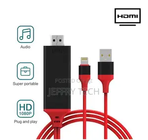 HDMI Mirroring Cable Phone to TV HDTV Adapter for iPhone X/X