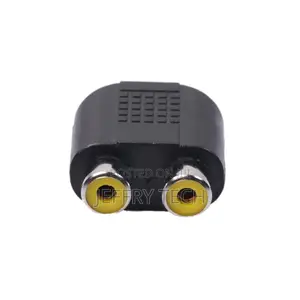 2RCA Female to 3.5mm Stereo Female Splitter Audio Adapter